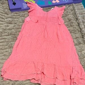 Hayden Girls Coral Ruffle Dress